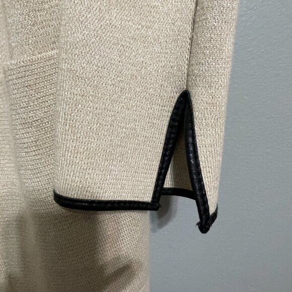 Zara Ivory Knit Open Front Sweater Coat Size S - Picture 8 of 12